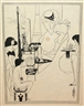 Aubrey Beardsley, 4 Works: The Toilette of Salome from Salome, a Tragedy in One Act (Oscar Wilde) & 3 illustrations for Drawings for the Sixth Satire of Juvenal