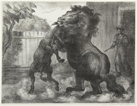 John Steuart Curry, Stallion and Jack Fighting
