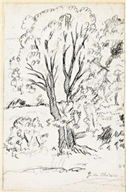 Giorgio de Chirico, Paesaggio con alberi
