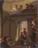 Benjamin West, Group figure sketches in classical architectural settings