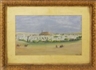 Gary Hill, Middle Eastern town scene with camels and figures in the foreground
