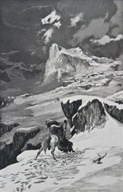 Max Klinger, 4 Works: Bär und Elfe; Kämpfende Centauren; Bergsturz & Simplici Schreibstunde