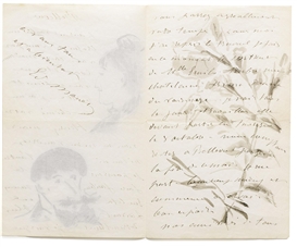 Édouard Manet, Autograph letter