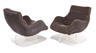 Vladimir Kagan, 2 Works: Cosmos Lounge Chairs