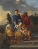 Sebàstien Bourdon, The Holy Family with Saint Elizabeth and the infant Saint John the Baptist