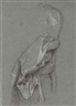 Benjamin West, Study of a chair and drapery for 'Mrs Peter Beckford'