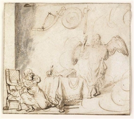 Rembrandt, Angel Appearing to Gideon