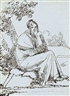 Benjamin West, Lady with a Book Seated Beneath a Tree