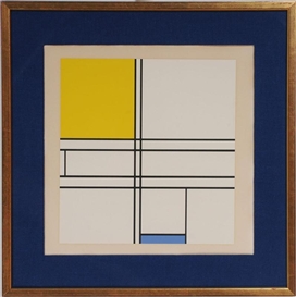 Piet Mondrian, COMPOSITION IN YELLOW AND BLUE