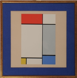 Piet Mondrian, ARRANGEMENT IN RED, WHITE, GRAY AND YELLOW