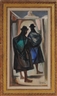 Latin American School, 20th Century, TWO FIGURES IN AN ALLEY