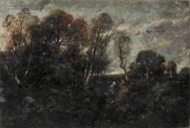 László Paál, Figure in a Landscape