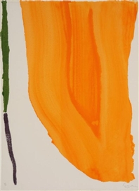 Helen Frankenthaler, Orange Downpour (Harrison 27)