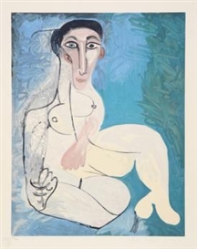 Pablo Picasso, Femme Nue Assise dans l'Herbe, 23-