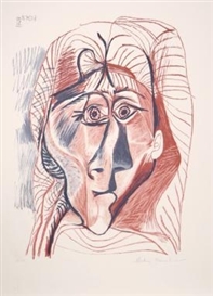 Pablo Picasso, Visage de Femme de Face, 35-9