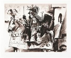 Pablo Picasso, Cavalier en Armure, 7-D