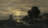 Wilhelm Ferdinand Xylander, Nocturne With Windmill