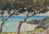 Clark Voorhees, Coastal View with Trees, Probably Bermuda
