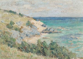 Clark Voorhees, Coastal Scene with Bluffs, Probably Bermuda