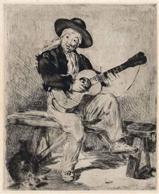 Édouard Manet, Le Chanteur Espagnol (Le Guitarero) (Guerin 16; Harris 12)