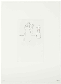 Louise Bourgeois, Sewing, from: Autobiographical Series