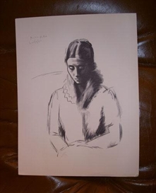 Pablo Picasso, A Wonderful Sketch Of Picasso's Wife Olga..