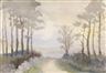 Constance Markievicz, Wooded Laneway at Dusk
