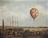 Julius Caesar Ibbetson, The Ascent of George Biggin in Lunardis Balloon