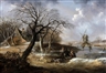 Julius Caesar Ibbetson, Winter scene with skaters