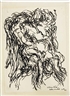 Jean René Bazaine, La lutte de Jacob avec l'ange (d'après Delacroix)