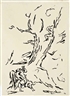 Jean René Bazaine, La lutte de Jacob avec l'ange (d'après Delacroix)