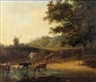 Julius Caesar Ibbetson, Drover with Cattle Watering