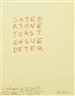 Mel Bochner, A word square for Jenny Licht
