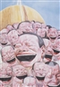 Yue Minjun, SMILE-ISM SERIES: SMILES MAKES THE WORLD GO AROUND