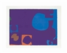 Patrick Heron, Blue and Deep Violet with Orange, Brown and Green