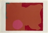 Patrick Heron, MAGENTA DISC, RED EDGE