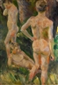 Walter Jacob, DREI KNABENAKTE IN LANDSCHAFT