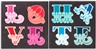Ben Eine, Diptych: Glitter Love & Hate