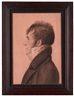 Charles-Balthazar-Julien Fevret de Saint-Memin, silhouette portrait of joshua fisher (1775-1806)