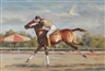 Charles Harrison, A polo player on horseback