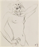 Karl Hubbuch, Weiblicher Akt, lachend