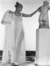 Louise Dahl-Wolfe, Lisa Fonssagrives, Posing (Helena Rubenstein's apartment, for Bazaar)