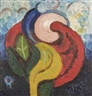 Henry Heerup, Red, yellow and blue plant life