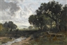 William Keith, Stream in a clearing