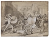 Jacques-Louis David, A study after a detail in the painting "The Rape oft he Sabine women" by Jacques-Louis David (1799, Paris, Musée du Louvre)