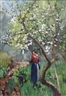 Karl Hagemeister, Woman in Landscape
