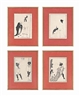 Aubrey Beardsley, 4 Works: Four erotic scenes