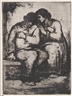 Eugene Higgins, Couple on the Bench