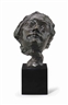Auguste Rodin, Masque de femme au nez retroussé, petit modèle -- variante sur piédouche