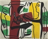Fernand Léger, Composition en rouge et noir, 1er état